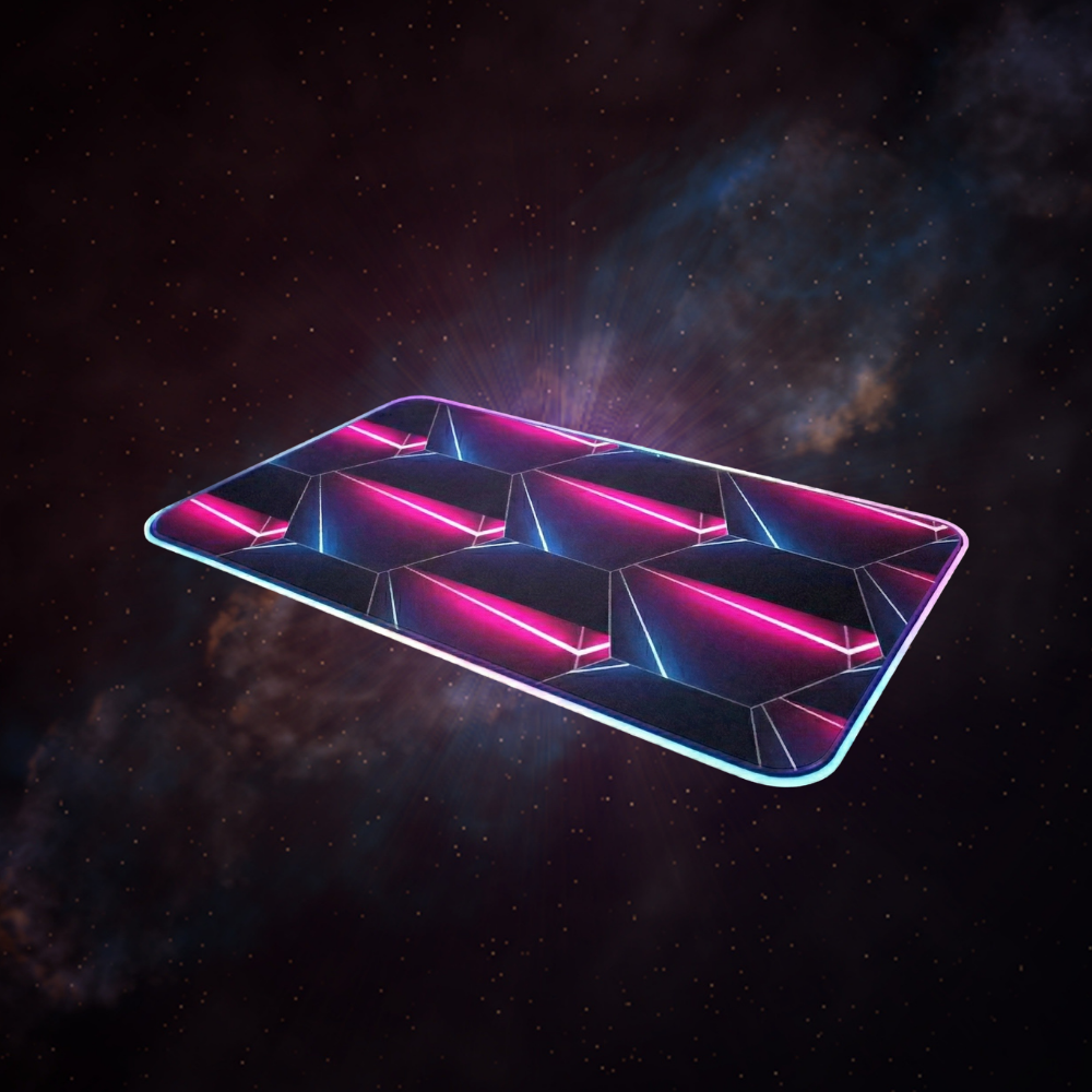 XXL/XL RGB Gaming Mouse Pad - Retro Pink