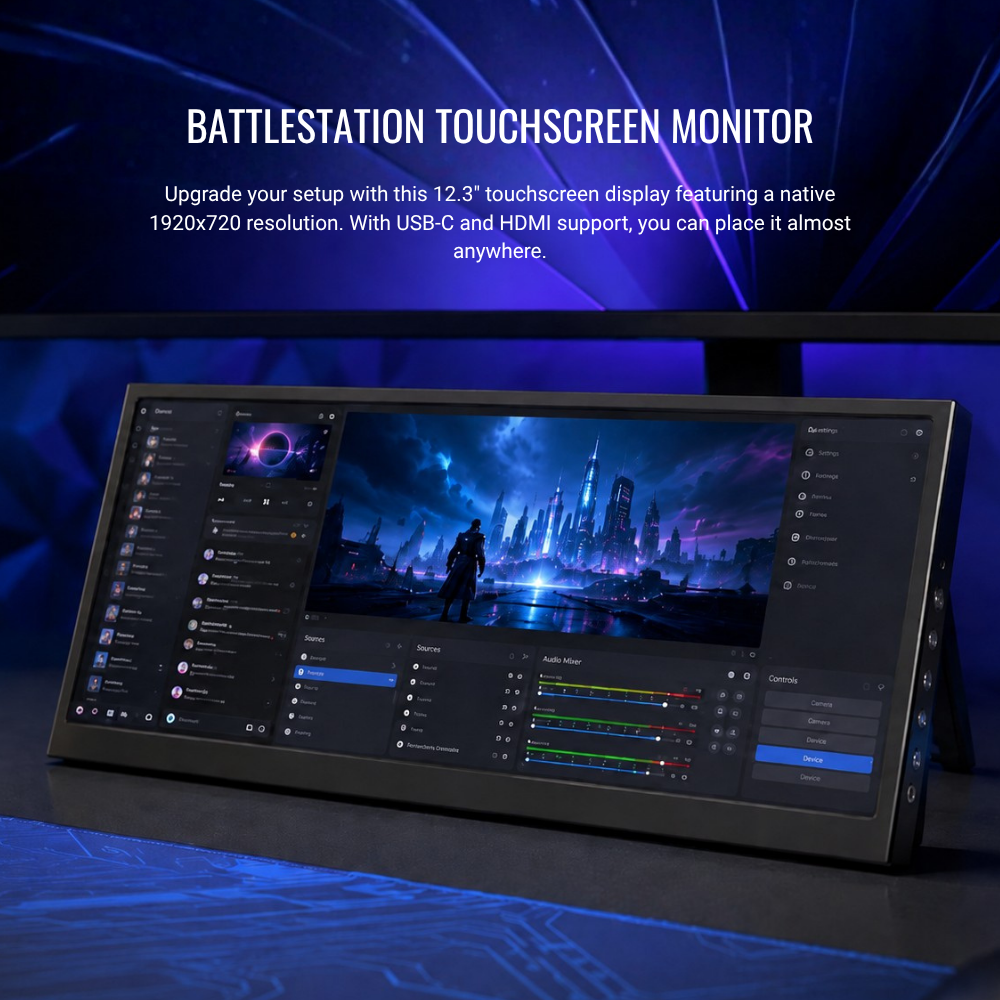 Battlestation Touchscreen - 12.3" Type-C IPS Display