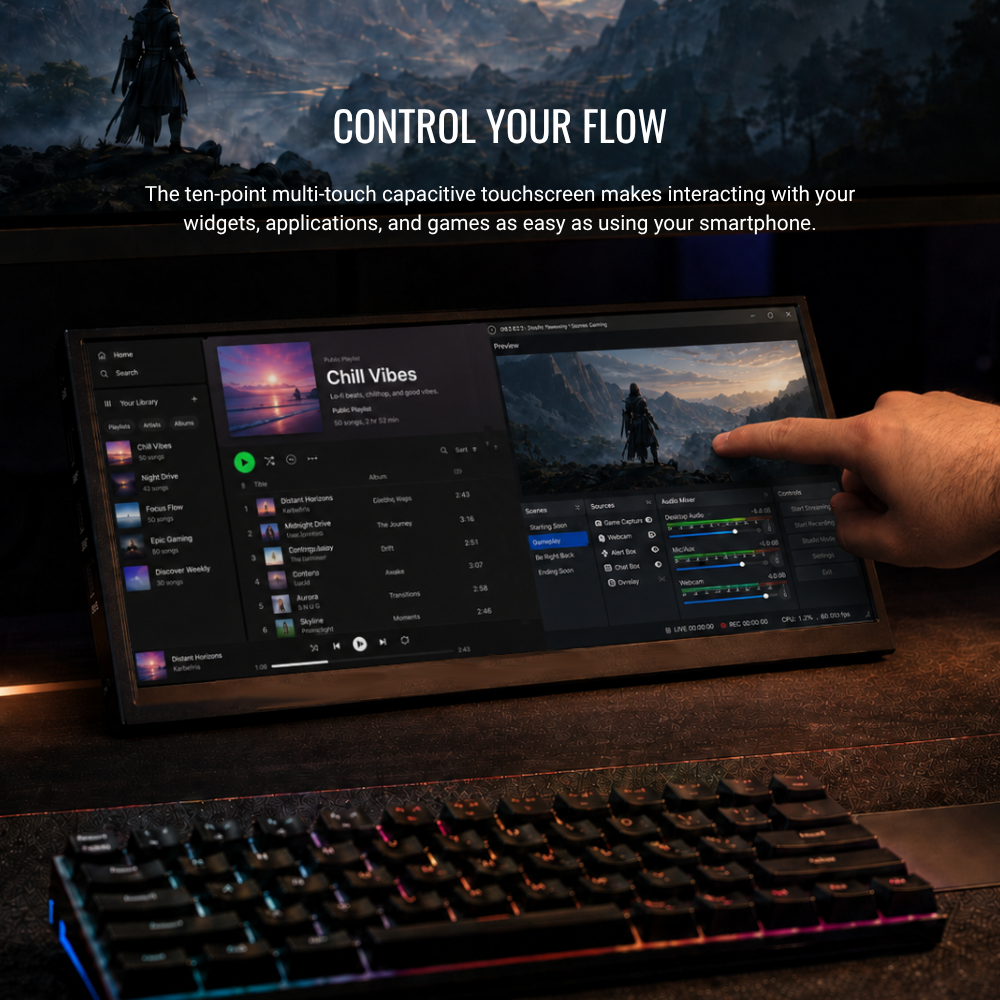 Battlestation Touchscreen - 12.3" Type-C IPS Display