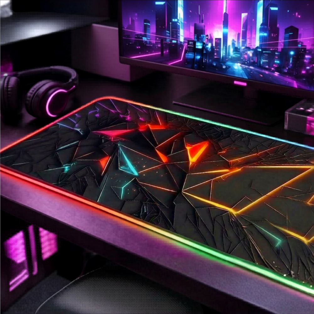 XXL/XL RGB Gaming Mouse Pad - RGB Shards